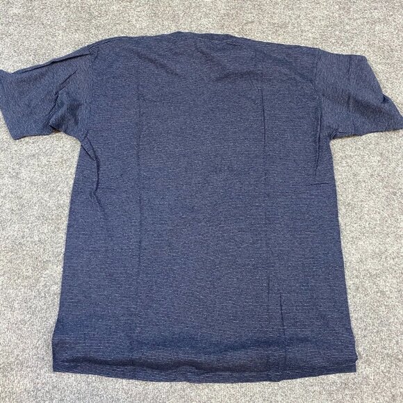 Santa Barbara California T-shirt M Blue Striped Vintage Cotton  Embroidered - Picture 8 of 8